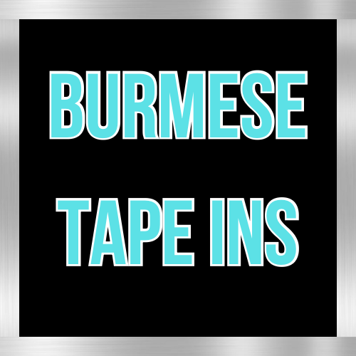 Burmese Tape Ins